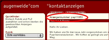 Anzeigennummer